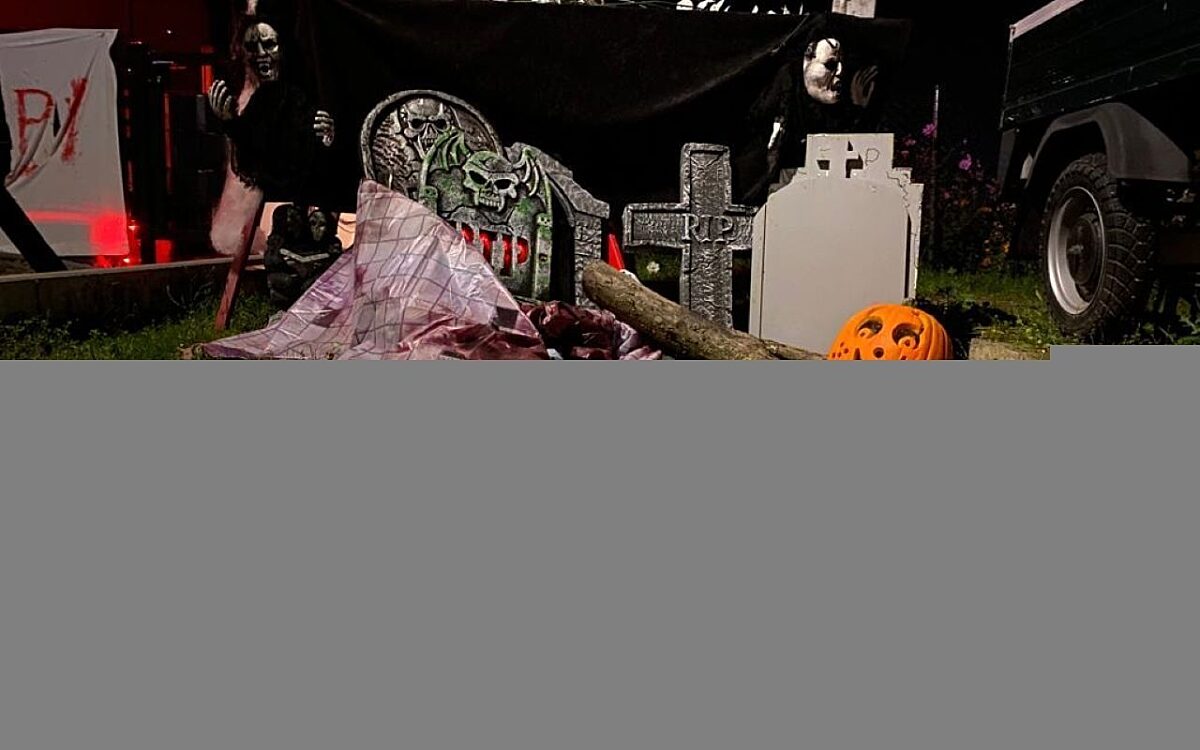 Halloween Haus in Lengfeld Friedhof Halloween Haus in Lengfeld Friedhof