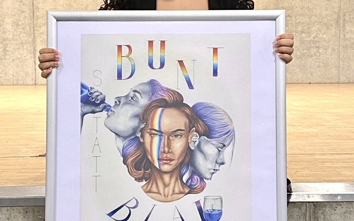 Bunt statt blau wettbewerb gewinnerin Bunt statt blau wettbewerb gewinnerin