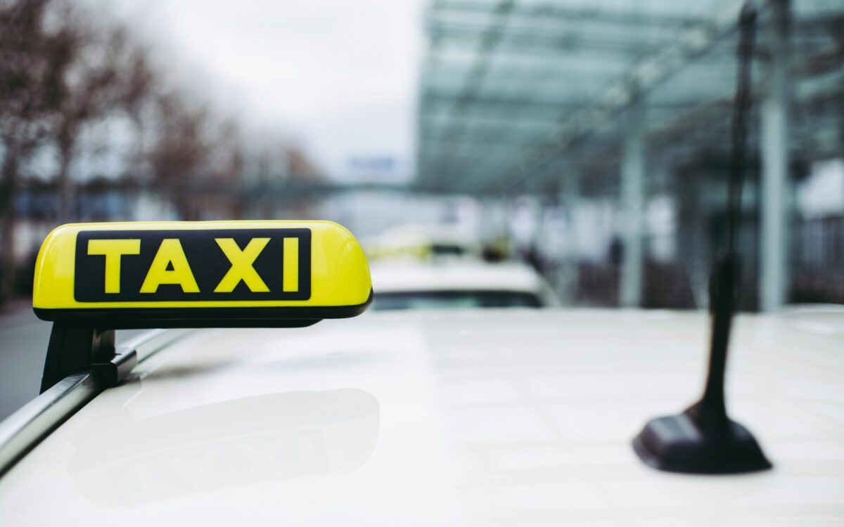 Taxi Schild Auto Taxi Schild Auto