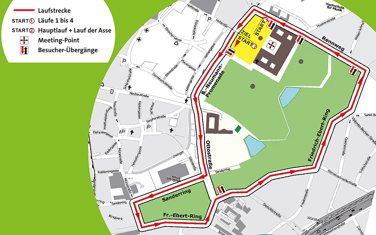 Residenzlauf Streckenplan 2022 Residenzlauf Streckenplan 2022