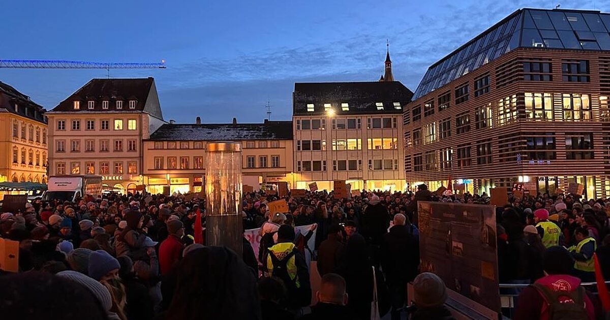 Würzburg 10.000 Menschen bei Demos gegen rechts… Mainfranken24.de