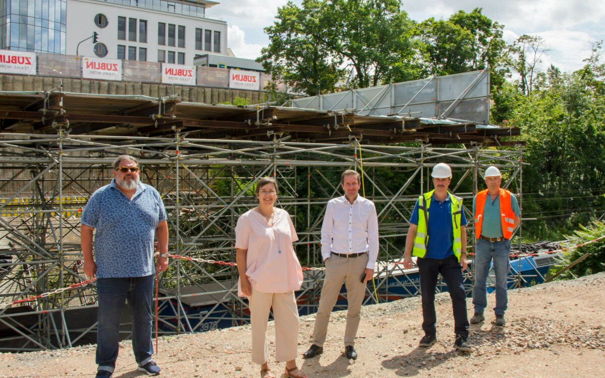 Baustelle an der Siligmuellerbrücke Baustelle an der Siligmuellerbrücke
