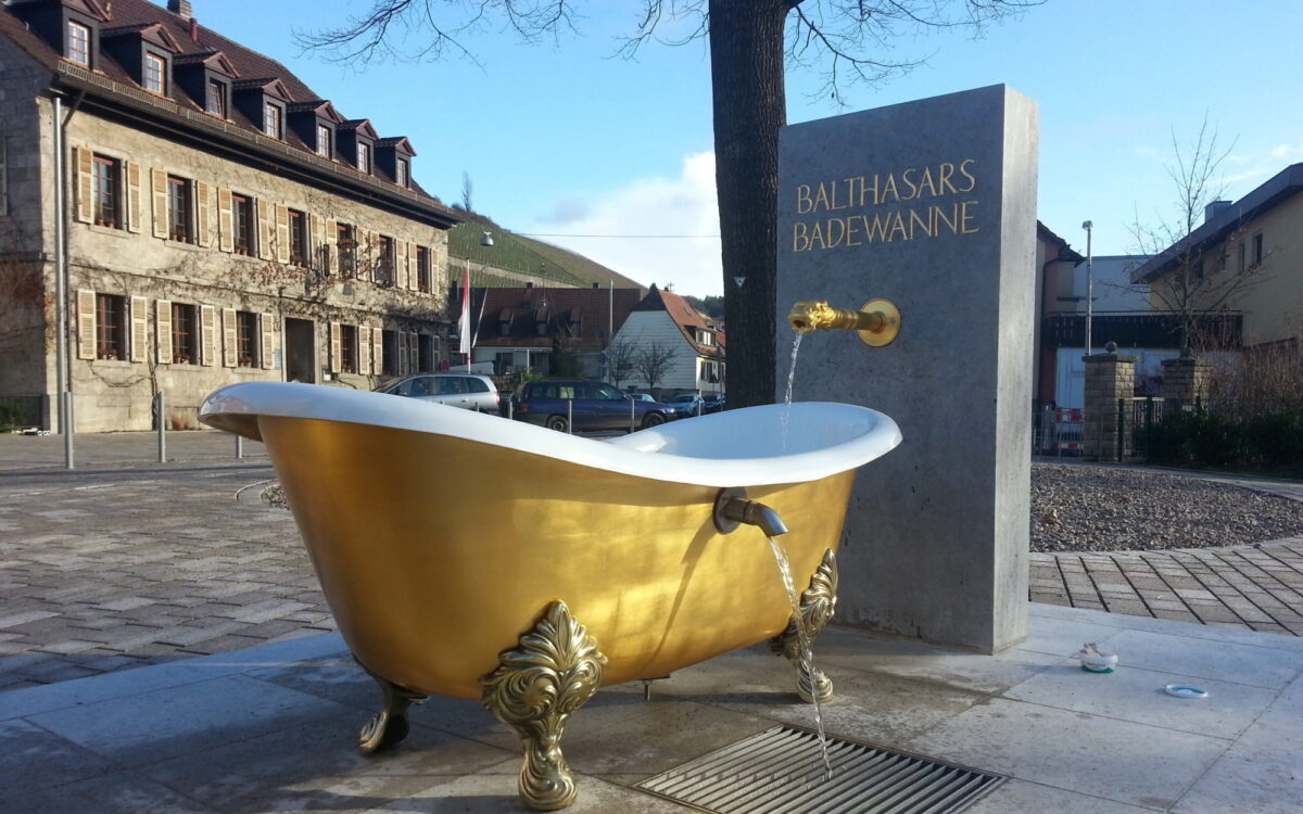 Der Brunnen im Markt Randersacker Der Brunnen im Markt Randersacker