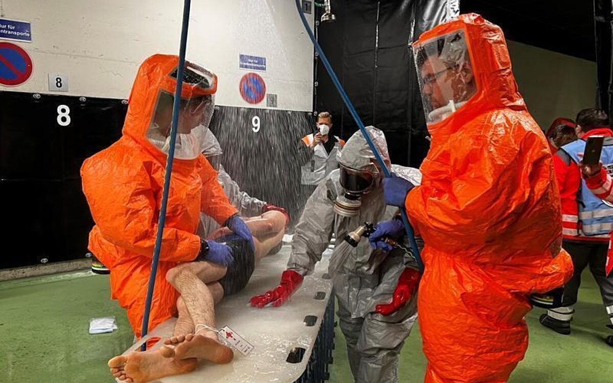 Eine Katastrophenschutzübung am UKW