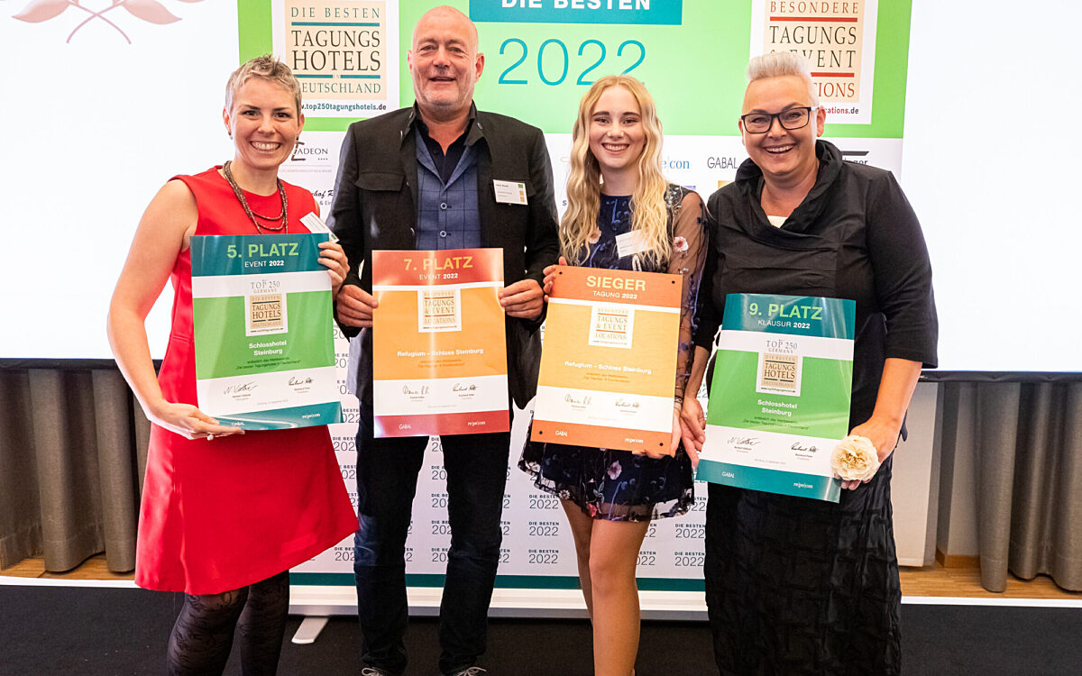 Auszeichnung für Schlosshotel Steinburg Auszeichnung für Schlosshotel Steinburg