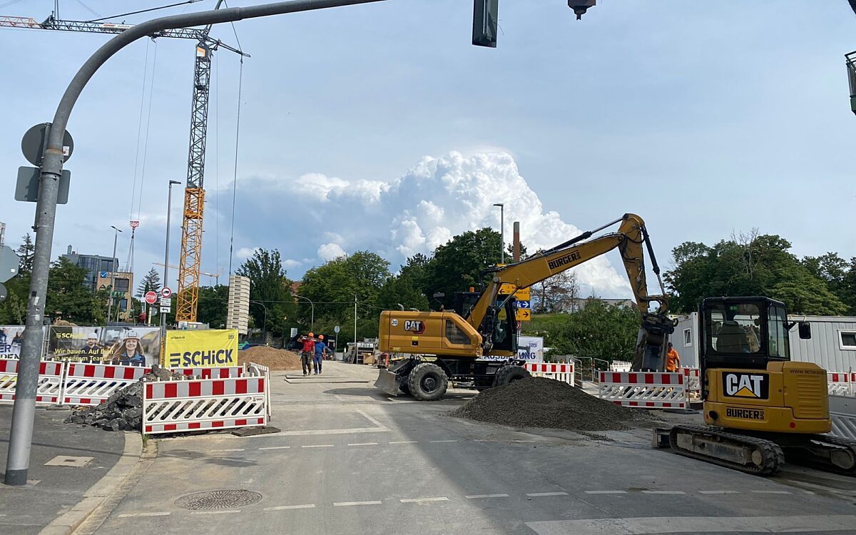 Bauarbeiten Rottendorfer Strasse Bauarbeiten Rottendorfer Strasse