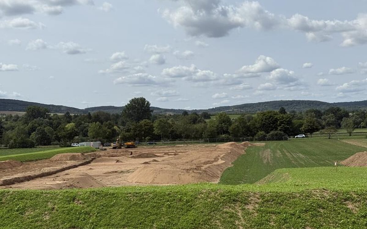 Baustelle Suedlink Thüngersheim