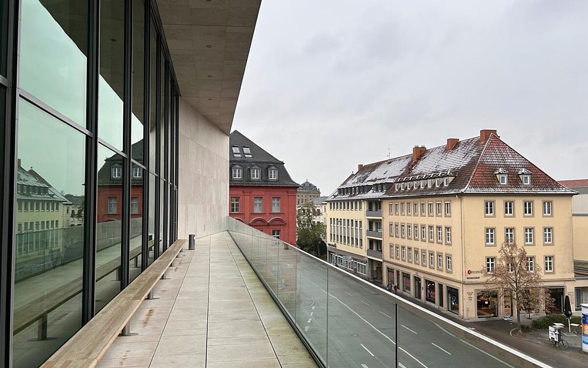 Blick vom Theaterbalkon Blick vom Theaterbalkon