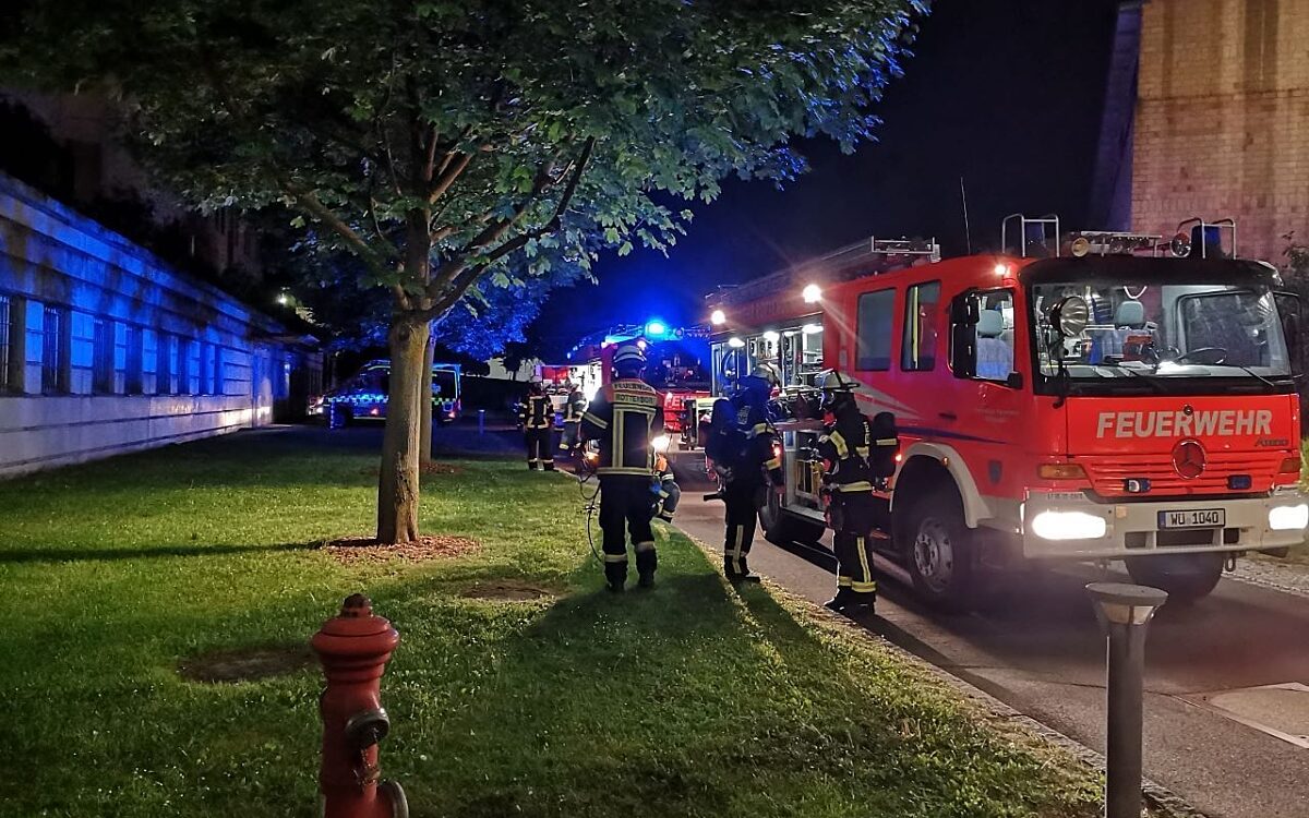 Brand in der JVA in Lengfeld Brand in der JVA in Lengfeld