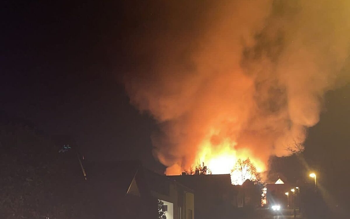 Brand in Gemuenden Brand in Gemuenden