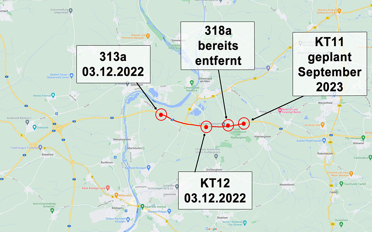 Brueckenabriss A3 bei Kitzingen Brueckenabriss A3 bei Kitzingen
