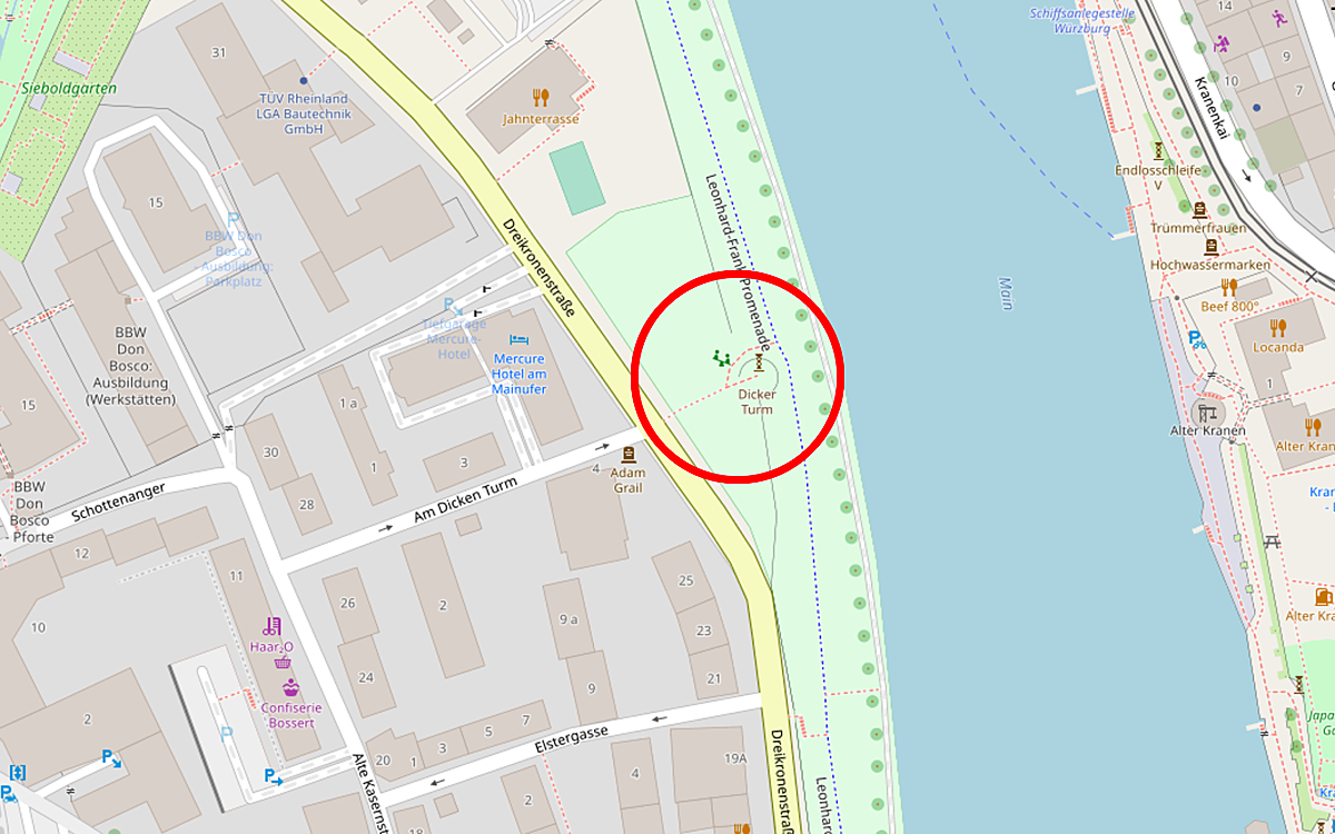 Dicker Turm, Leonhard-Frank-Promenade Dicker Turm, Leonhard-Frank-Promenade