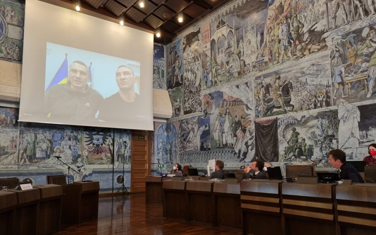 Die Klitschko Brueder im Wuerzburger Stadrat Die Klitschko Brueder im Wuerzburger Stadrat