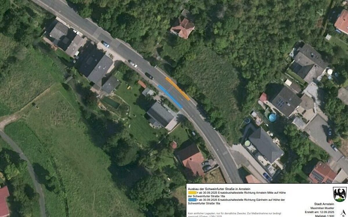 Ersatzhaltestellen Schweinfurter Strasse Arnstein Ersatzhaltestellen Schweinfurter Strasse Arnstein