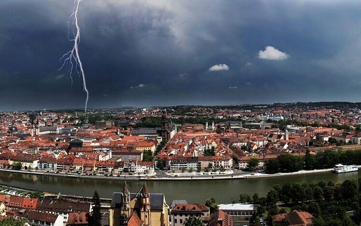 Gewitter über Würzburg Gewitter über Würzburg
