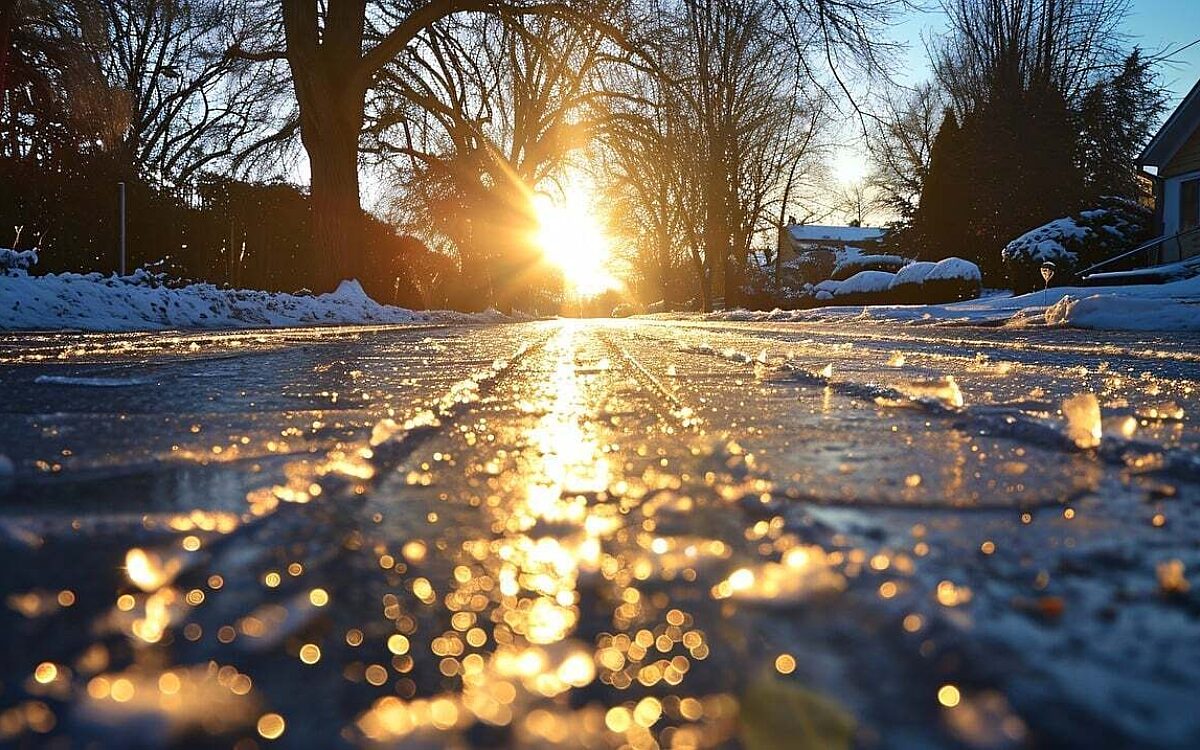 Symbolbild für Glatteis