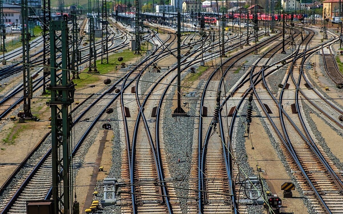 Gleisfeld Würzburger Bahnhof