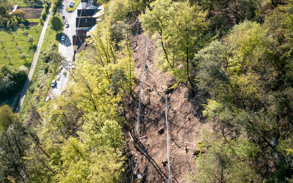 Hangsicherung Laudenbach fertig 3 Hangsicherung Laudenbach fertig 3