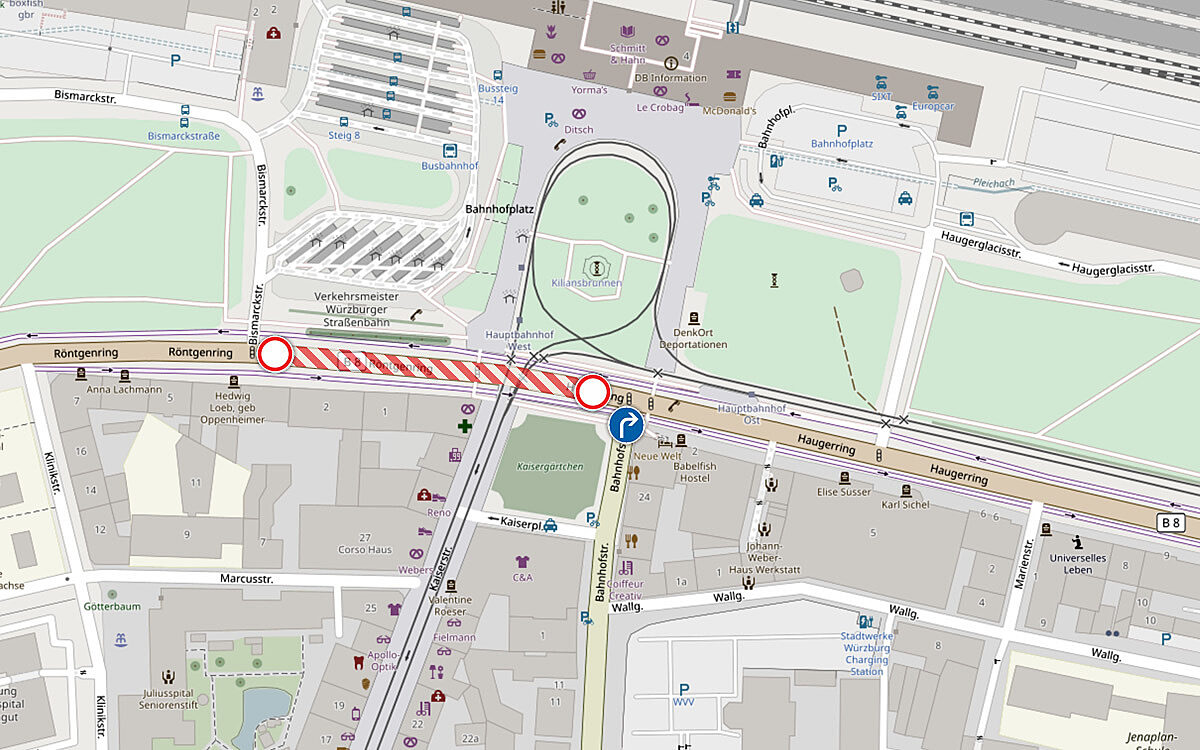 Haugerring Sperrung Haugerring Sperrung