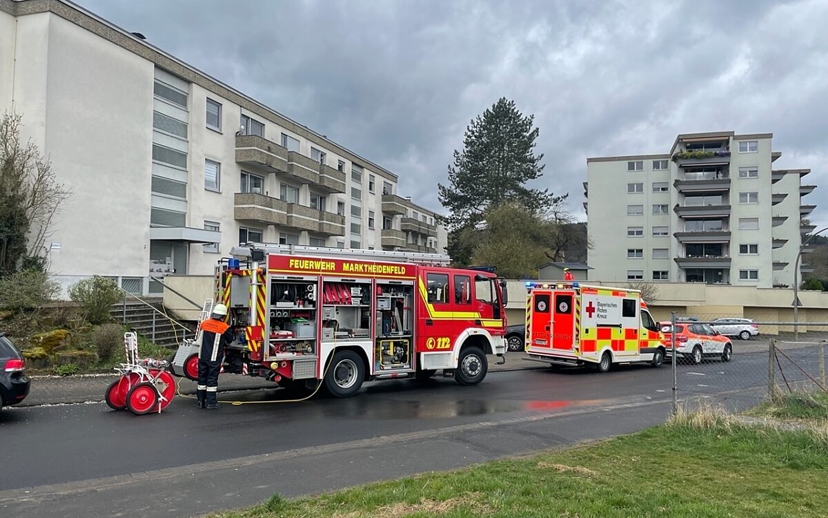 Brand im Mehrfamilienhaus in Marktheidenfeld Brand im Mehrfamilienhaus in Marktheidenfeld