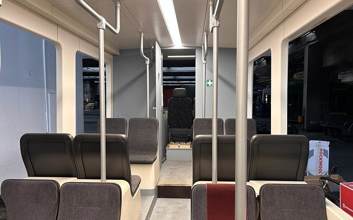 Innenraum Modell neue Strassenbahnen Wuerzburg Innenraum Modell neue Strassenbahnen Wuerzburg