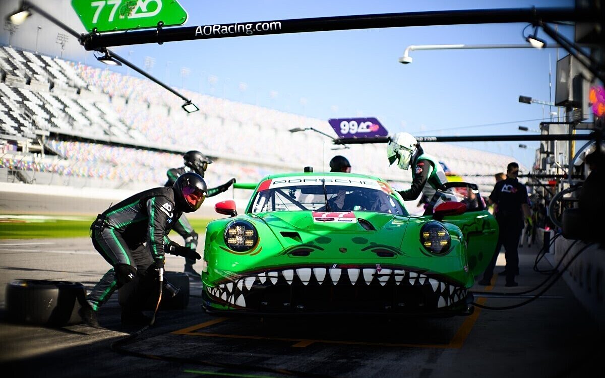 Laurin Heinrich im Porsche Team AO Racing IMSA Rensserie FOTO AO RACING Laurin Heinrich im Porsche Team AO Racing IMSA Rensserie FOTO AO RACING