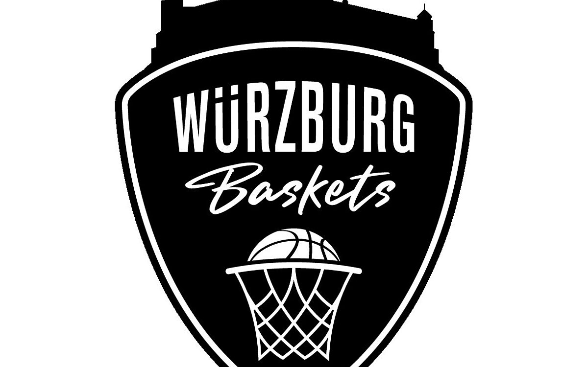 Logo Wuerzburg Baskets schwarz weiss Logo Wuerzburg Baskets schwarz weiss