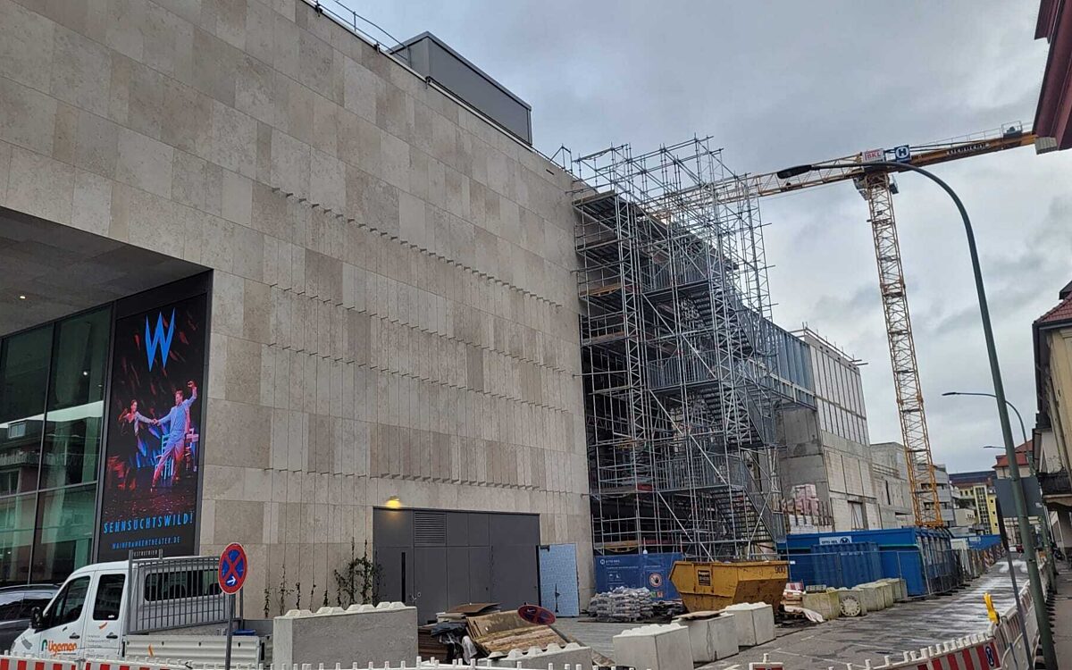 Mainfrankentheater Baustelle Seitlich Stand Januar 2023 4 Mainfrankentheater Baustelle Seitlich Stand Januar 2023 4