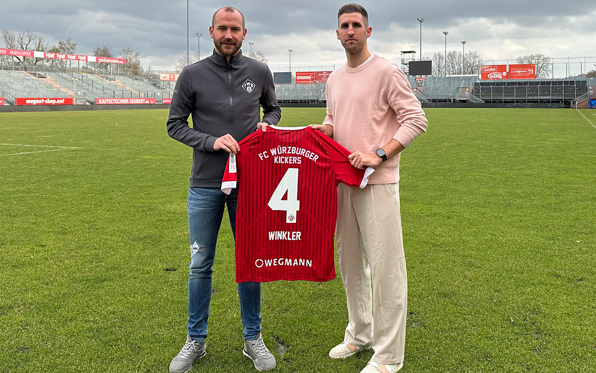 Neuzugang Alexander Winkler Würzburger Kickers Neuzugang Alexander Winkler Würzburger Kickers