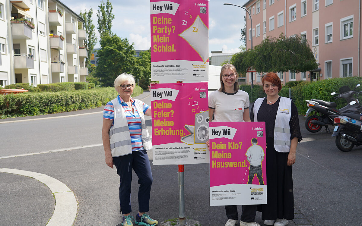 Plakat Kampagne der Stadt Wuerzburg zum Nachtleben Plakat Kampagne der Stadt Wuerzburg zum Nachtleben