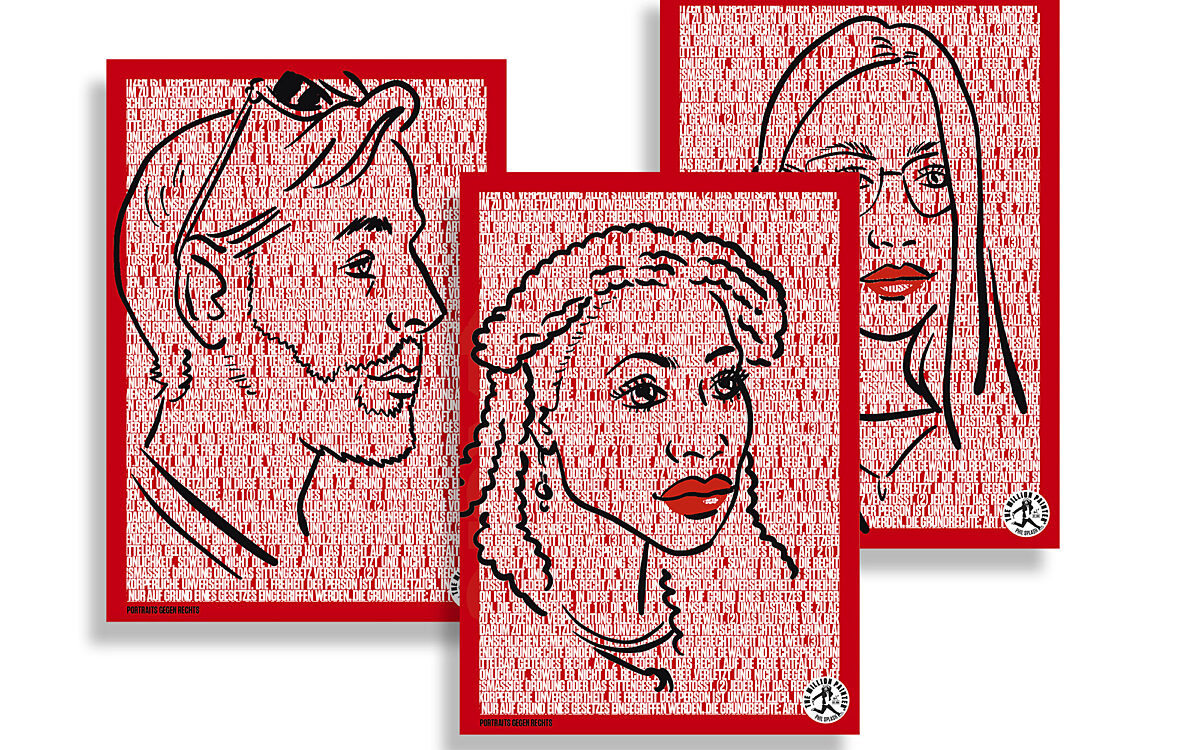Portraits Gegen Rechts Million Painter Portraits Gegen Rechts Million Painter