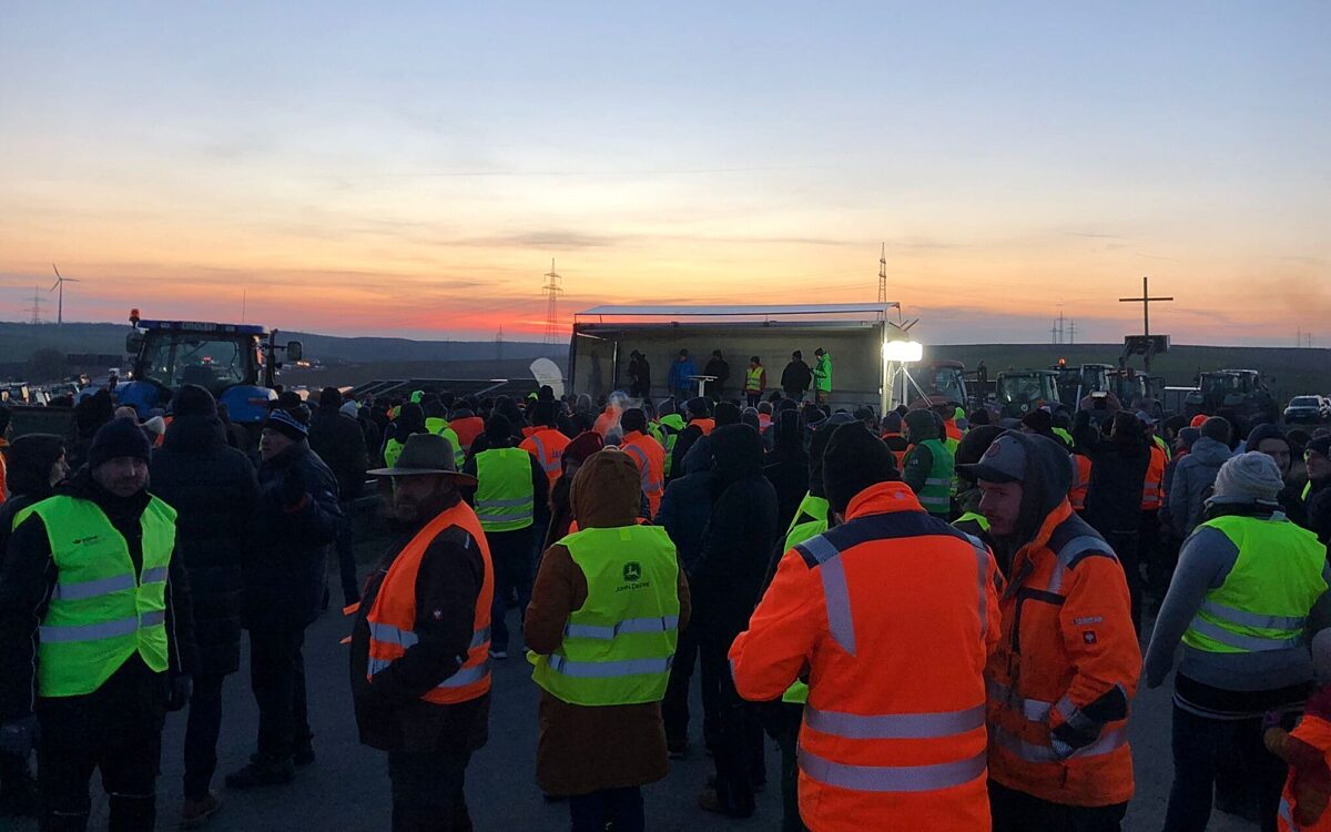 Protest Landwirte Biebelried Protest Landwirte Biebelried