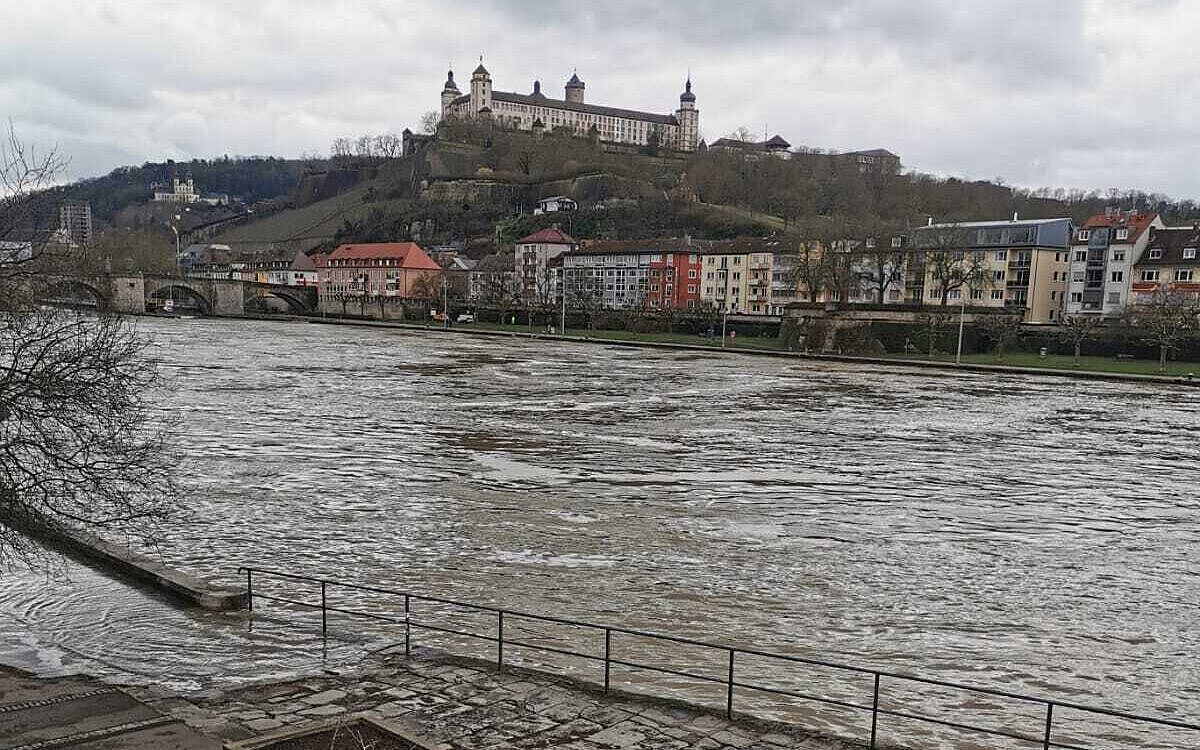 Hochwasser Würzburg Festung Hochwasser Würzburg Festung