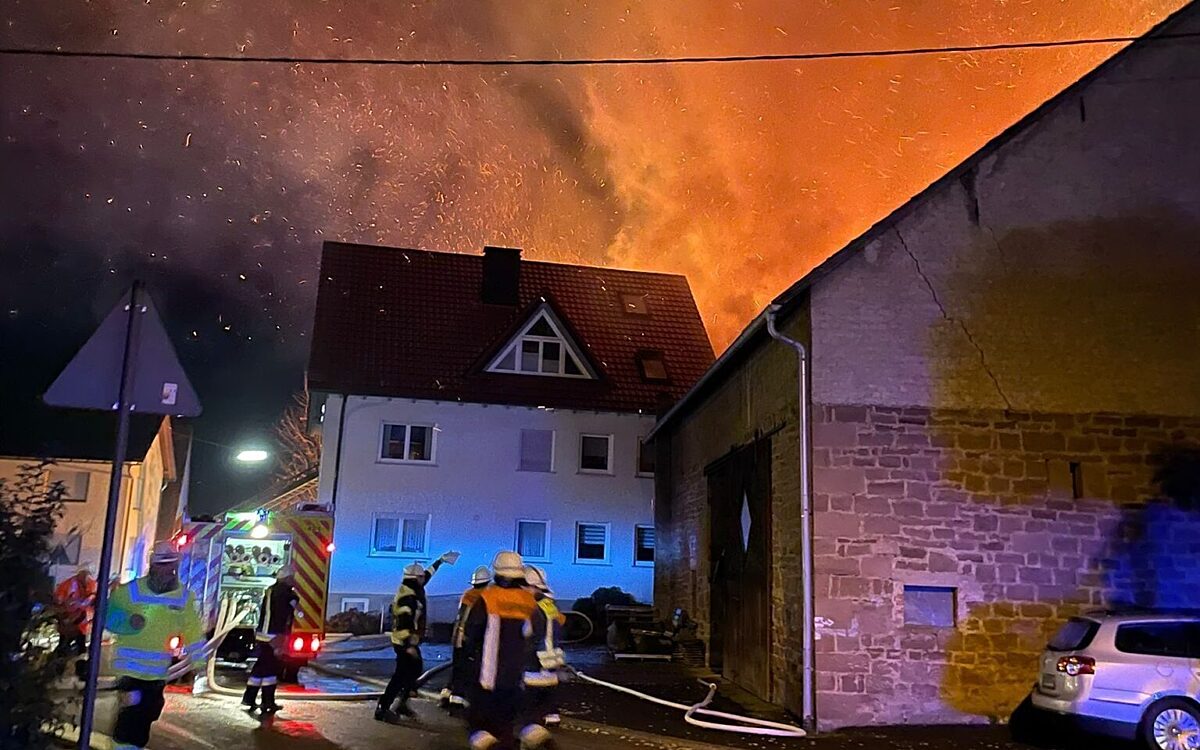 Sägewerk in Gemünden brennt Sägewerk in Gemünden brennt
