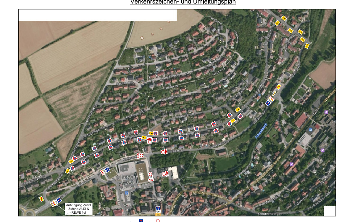 Sperrung Arnstein Bayernstraße und Schlesierstraße Sperrung Arnstein Bayernstraße und Schlesierstraße