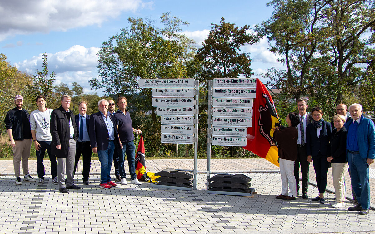 Neue Straßenschilder am Hubland tragen die Namen von Frauen Neue Straßenschilder am Hubland tragen die Namen von Frauen