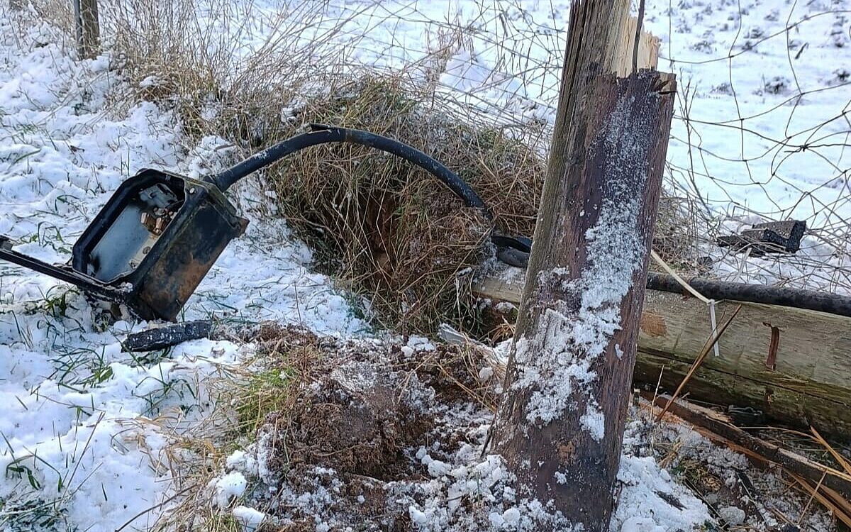 Strommast Puff Umfallt Strommast Puff Umfallt