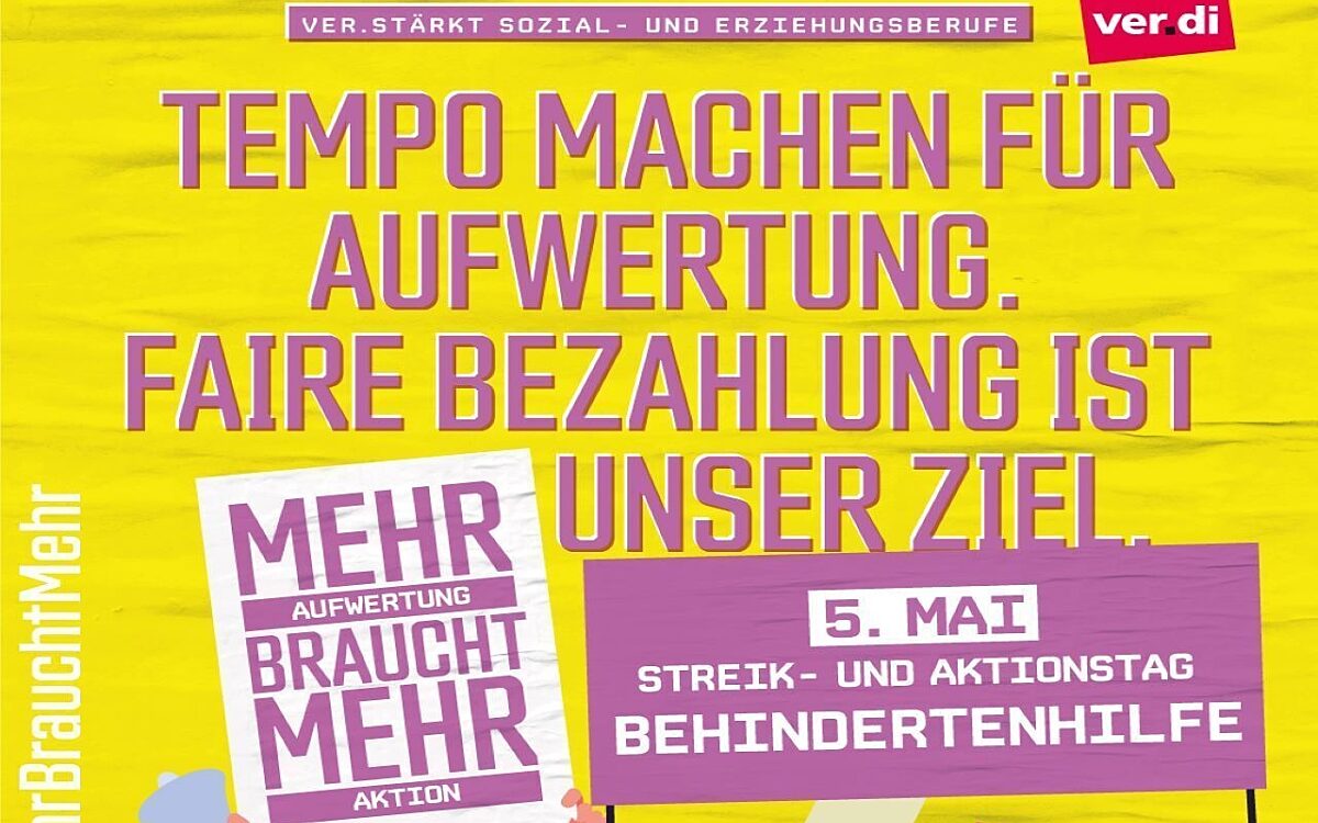 Verdi Streik Behindertenhilfe Verdi Streik Behindertenhilfe