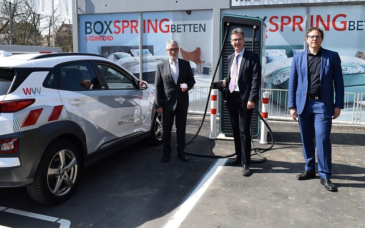 Die neue WVV Schnellladestation Die neue WVV Schnellladestation