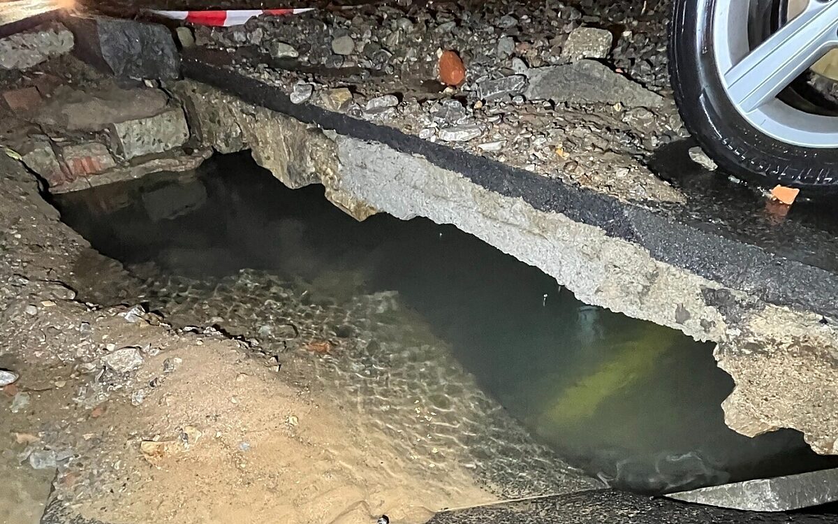 Wasserrohrbruch Heidingsfeld 4 Wasserrohrbruch Heidingsfeld 4