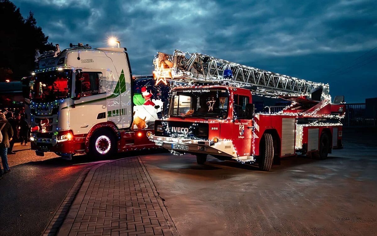 Weihnachtstrucker_Main-Spessart_Trucker helfen Kindern_Feuerwehr