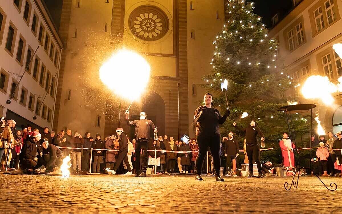 Wuerzburger Lichterglanz Foto Funkhaus Wuerzburg