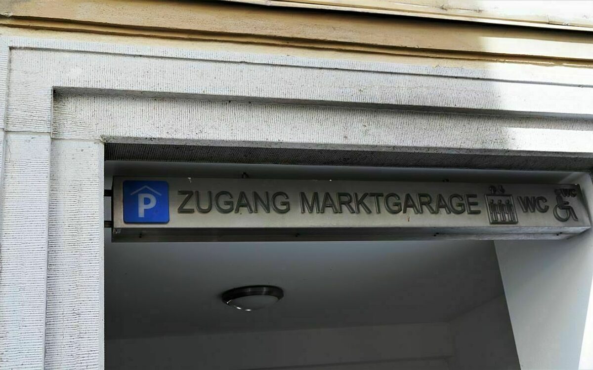 Zugang Marktgarage Zugang Marktgarage