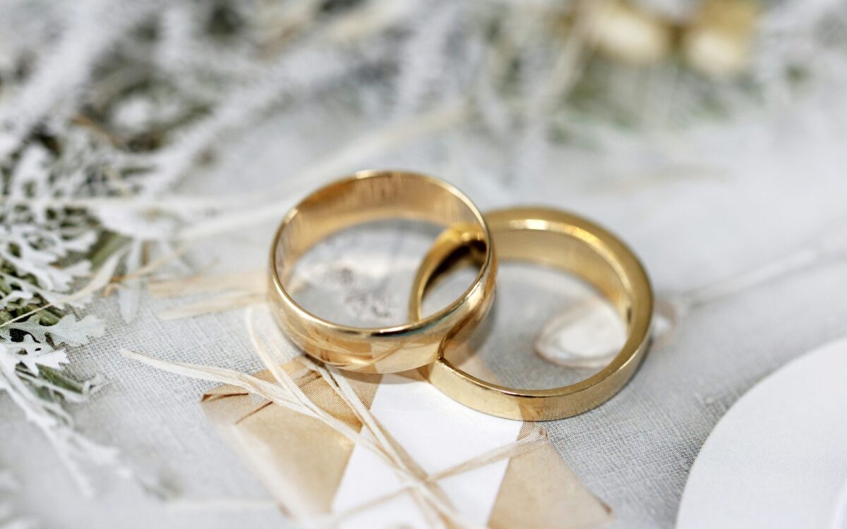 Zwei Eheringe Hochzeit Trauung Heirat Zwei Eheringe Hochzeit Trauung Heirat