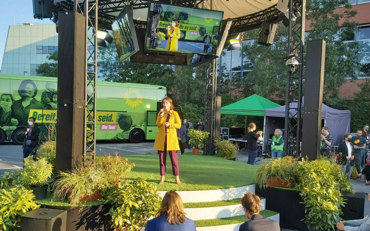 Annalena Baerbock auf der Talavera in Würzburg Annalena Baerbock auf der Talavera in Würzburg