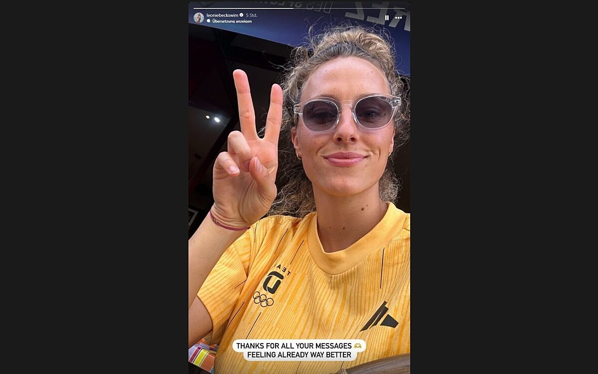 Leonie Beck geht es wieder besser Leonie Beck geht es wieder besser