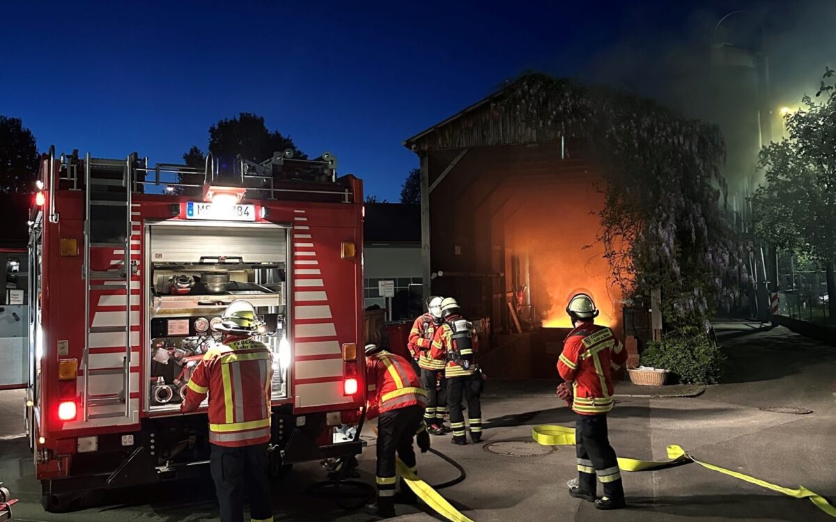 In einer Halle im Lohrer Bauhof hat es gebrannt In einer Halle im Lohrer Bauhof hat es gebrannt