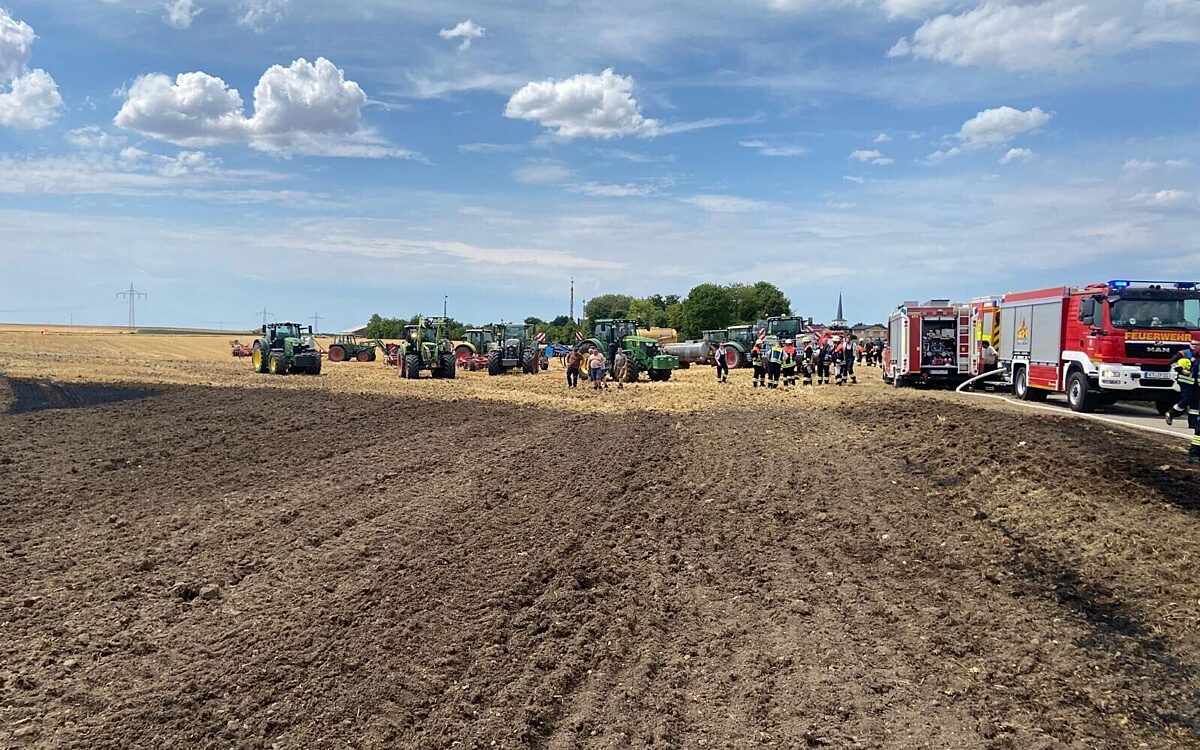 Feldbrand bei Dornheim Feldbrand bei Dornheim