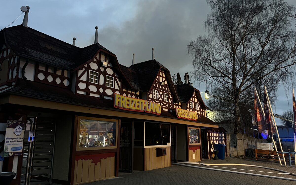 Großbrand im Freizeitland Geiselwind Großbrand im Freizeitland Geiselwind