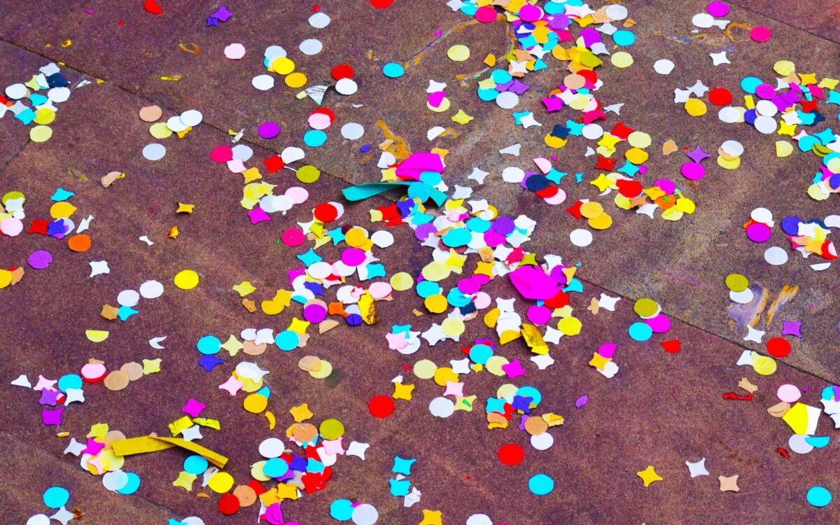 Symbolbild Buntes Konfetti